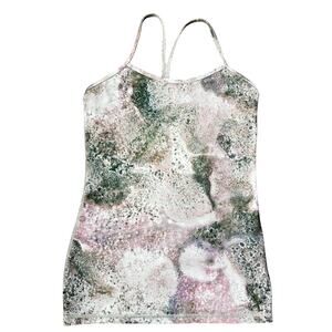 Lululemon Spacey Tank Pink‎ Gray Size 8